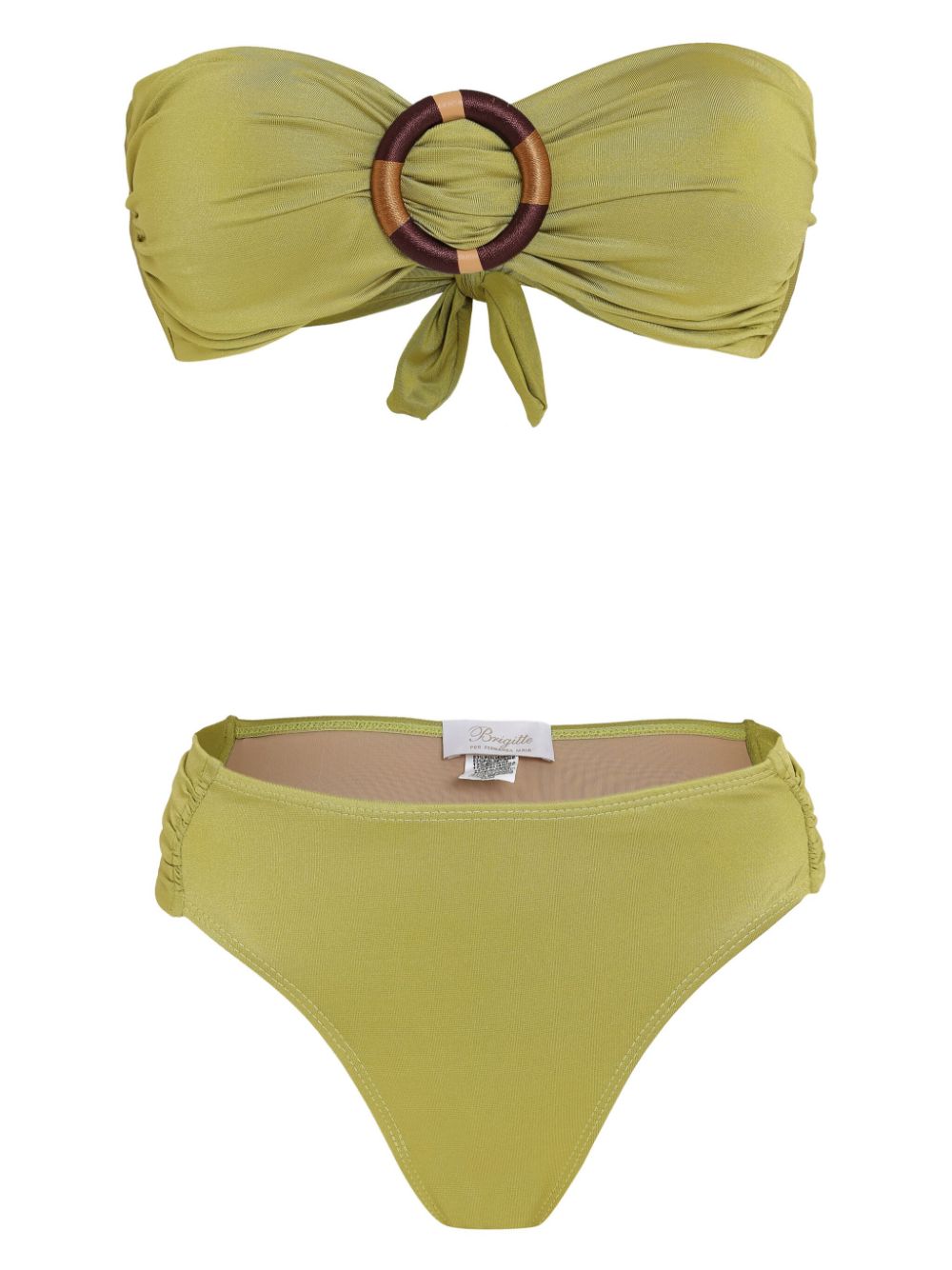 Shop Brigitte Mila Bikini Set In Green