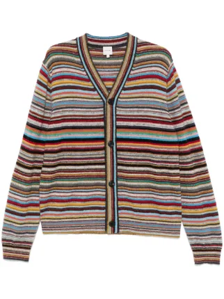 Paul Smith Striped Cardigan | Red | FARFETCH
