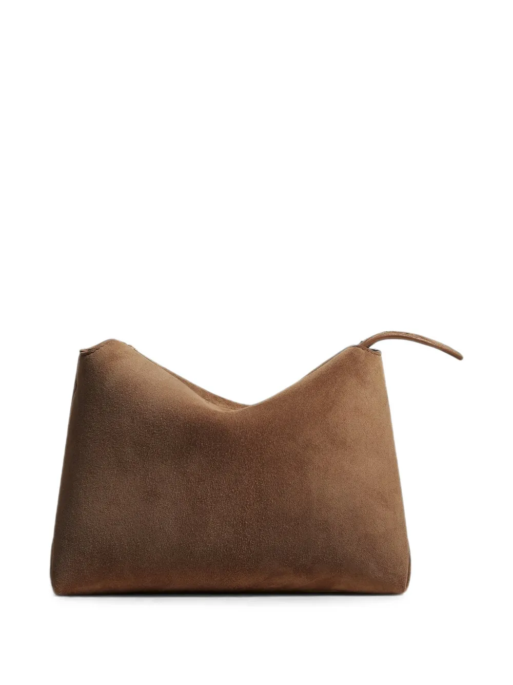 KHAITE Medium Lina suède crossbodytas Beige