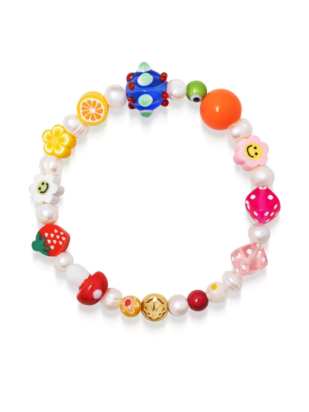Nialaya Jewelry Berry bracelet - Wit