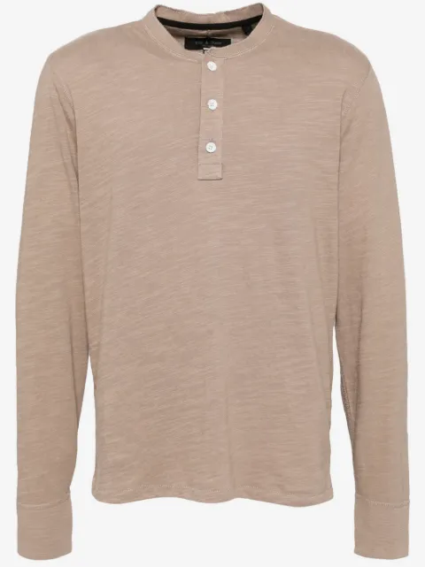 rag & bone polo Classic Flame Henley