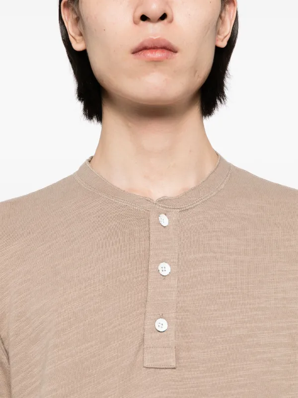 【関税込み】rag & bone グリーン Classic Flame ヘンリーネック Rag & Bone Classic Flame ヘンリーネック ポロシャツ