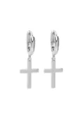 Nialaya Jewelry cross dangling earrings - Silver