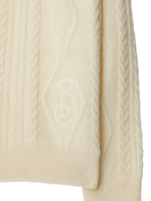 Burberry アランニット ポロシャツ | ニュートラル | FARFETCH JP