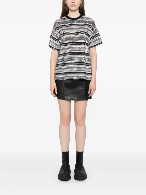 ASHISHスパンコールシャツfaline Ashish スパンコール Tシャツ | メタリック | FARFETCH JP