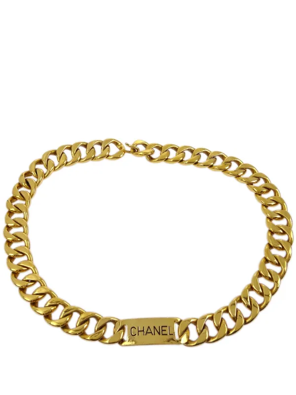 CHANEL Pre-Owned 1990-2000 ロゴ チェーンベルト | ゴールドトーン
