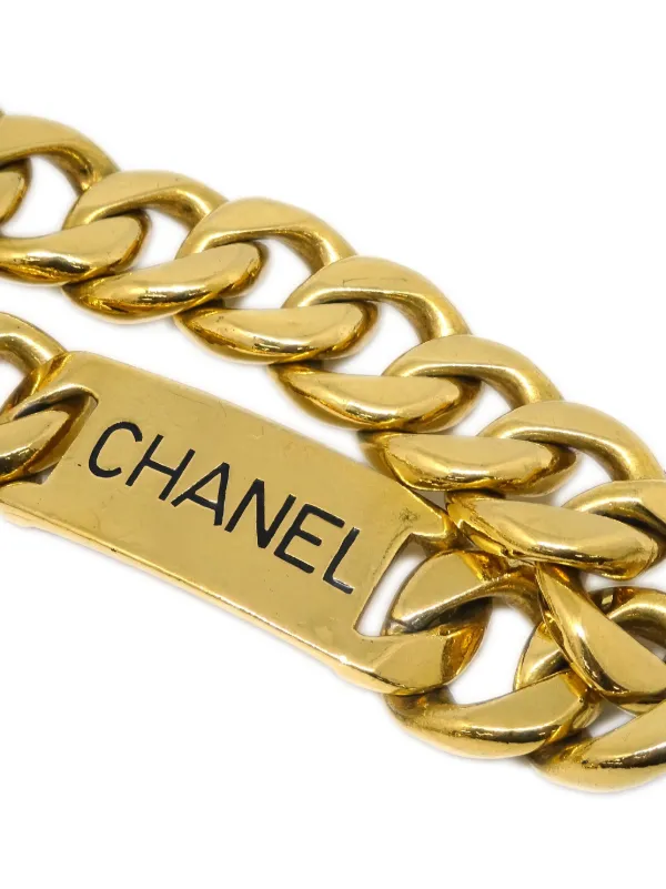 CHANEL Pre-Owned 1990-2000 ロゴ チェーンベルト | ゴールドトーン