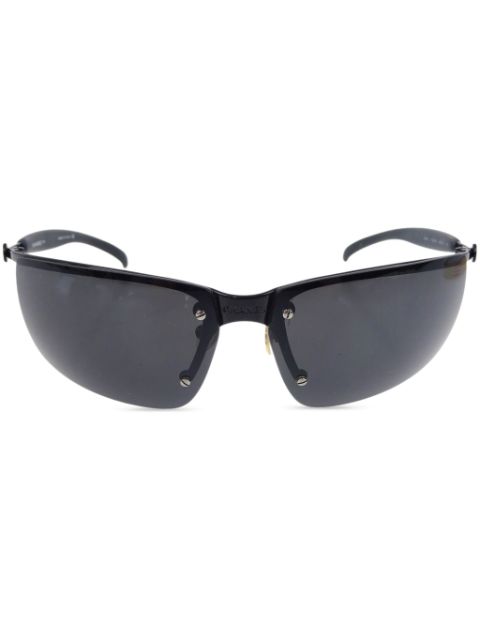 Cheap HOT SALE CHANEL 1990-2000s biker-style sunglasses Women