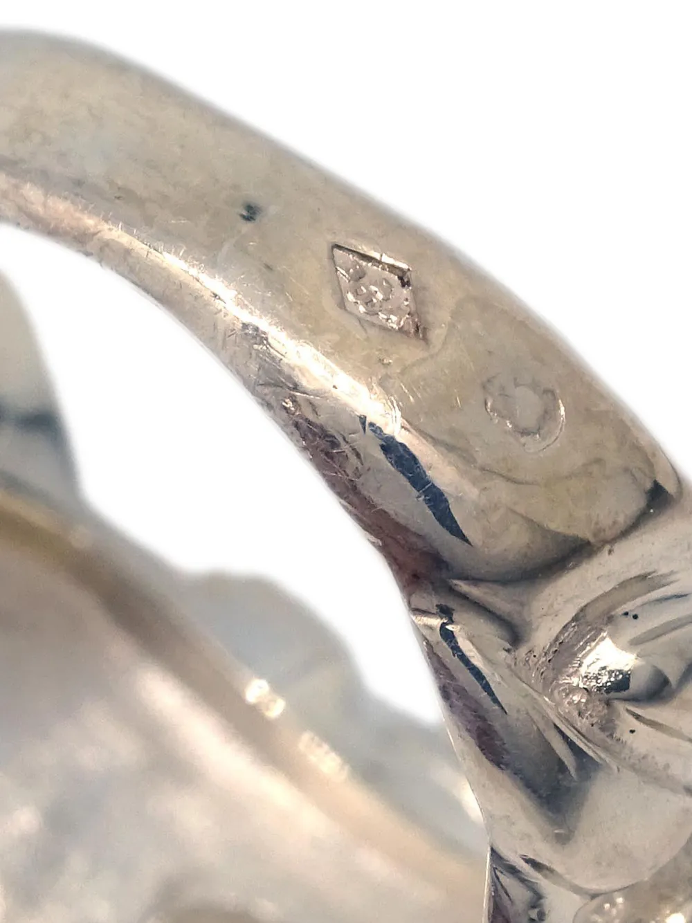 1990-2000s Sterling Silver Boucle Sellier Ring