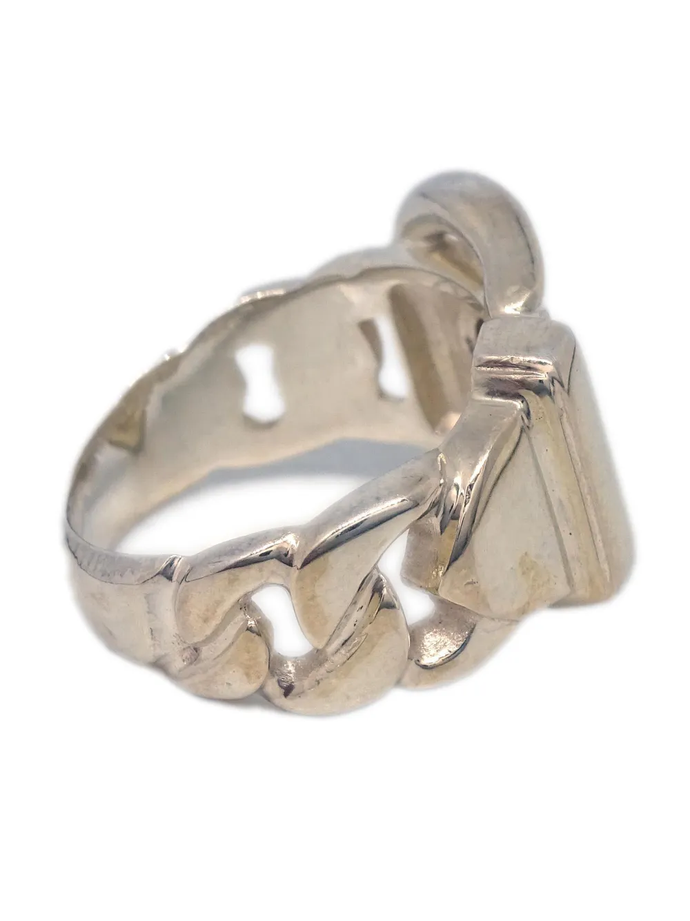 Hermès Pre-Owned anillo Boucle Sellier en plata de ley 1990-2000 | Image 2
