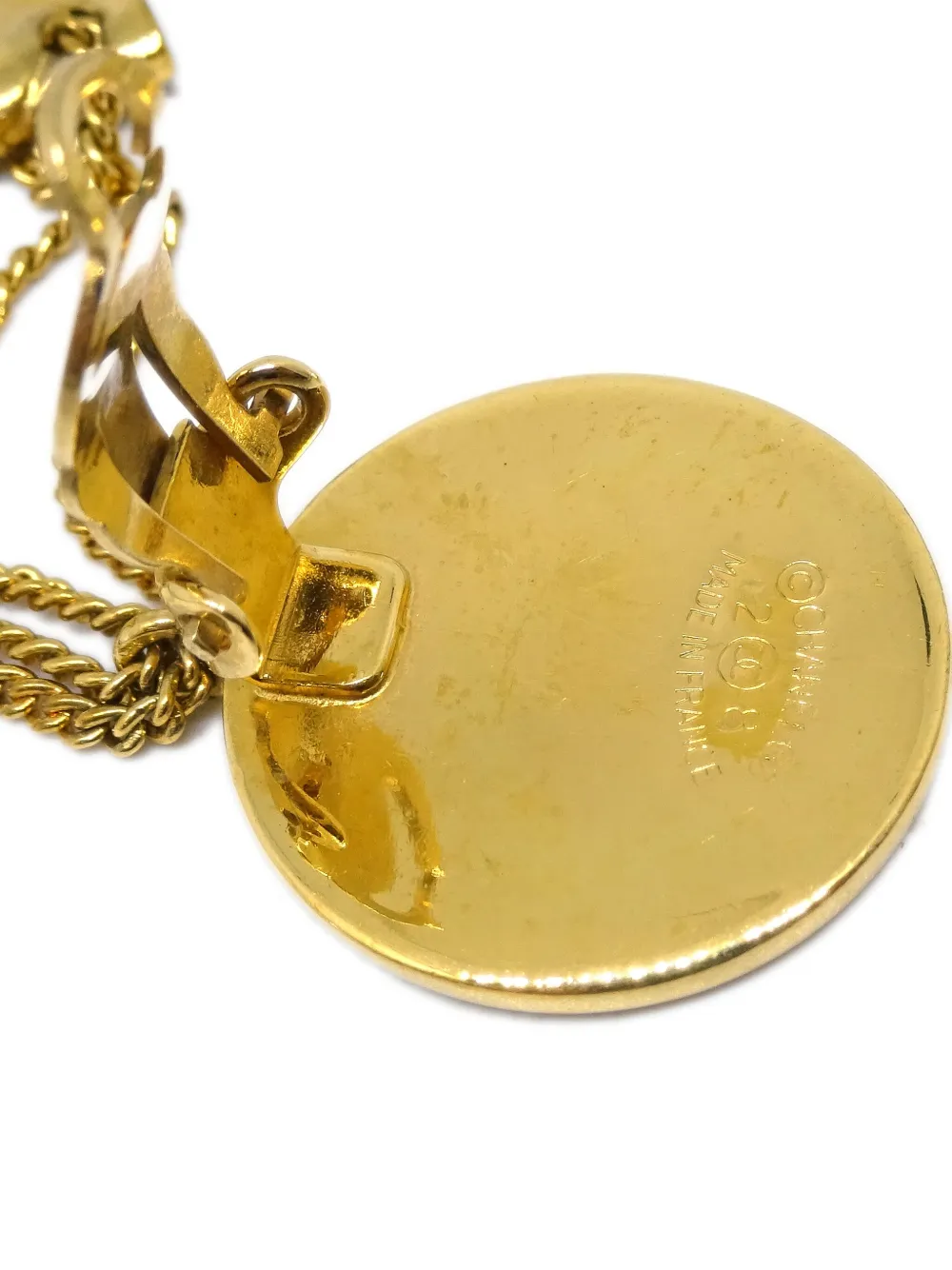 Pre-owned Chanel 1990-2000s Bag Charm Clip-on Earrings In Gold