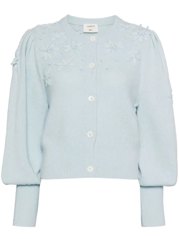 Onefifteen floral-embroidered Cardigan Blue FARFETCH PH