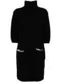 Onefifteen chunky-knit dress - Black