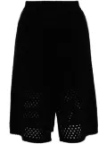 Onefifteen open knitted skirt - Black