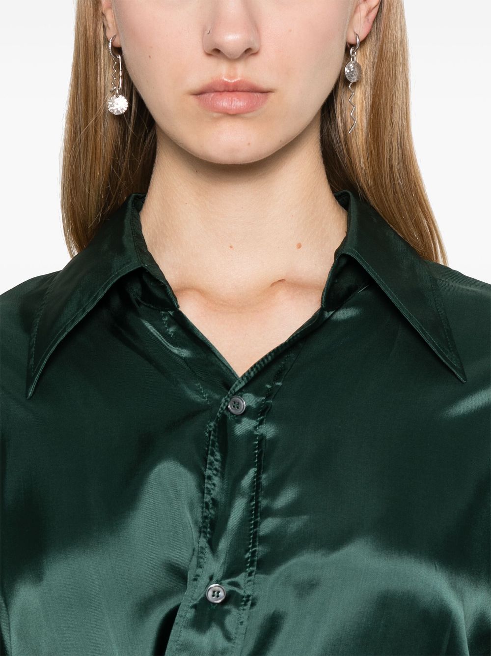 MM6 Maison Margiela single stitch-logo shirt Women