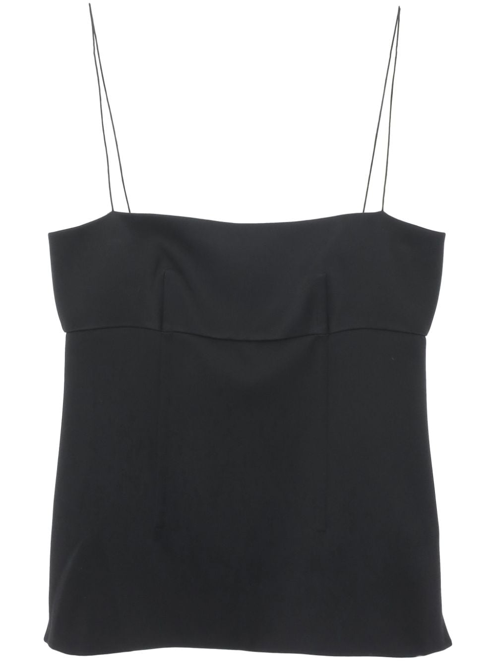 Carven Twill Top In Black