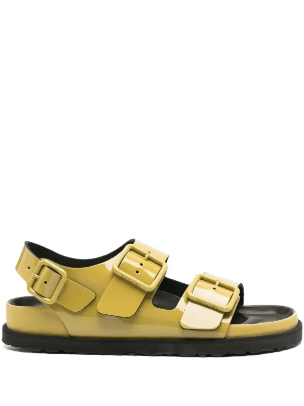 Birkenstock レザー サンダル | イエロー | FARFETCH JP 