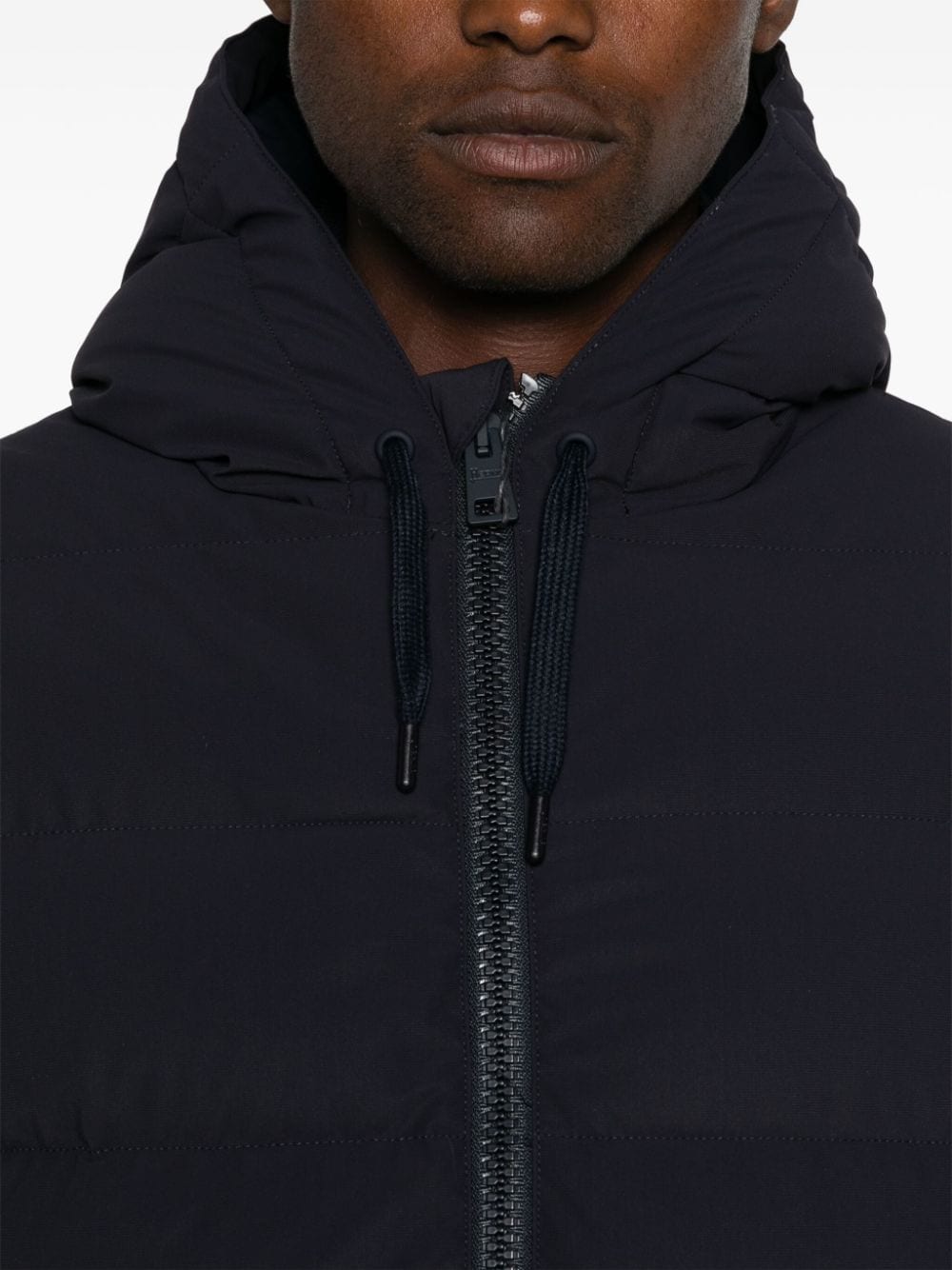 Shop Herno Quilted Puffer Jacket In Blue