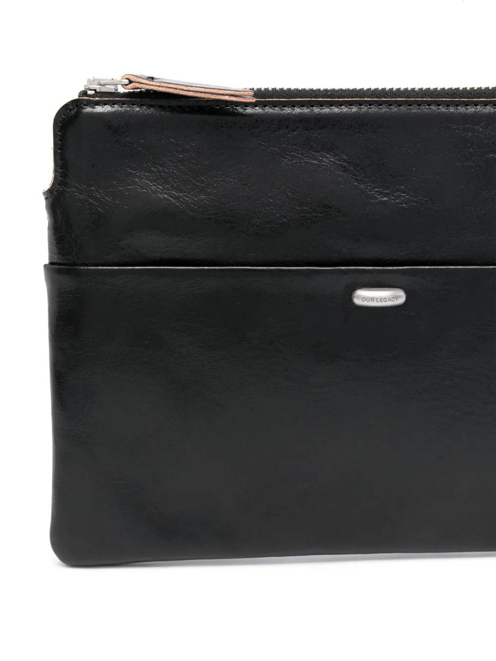 Our Legacy Leather Clutch Bag In Black