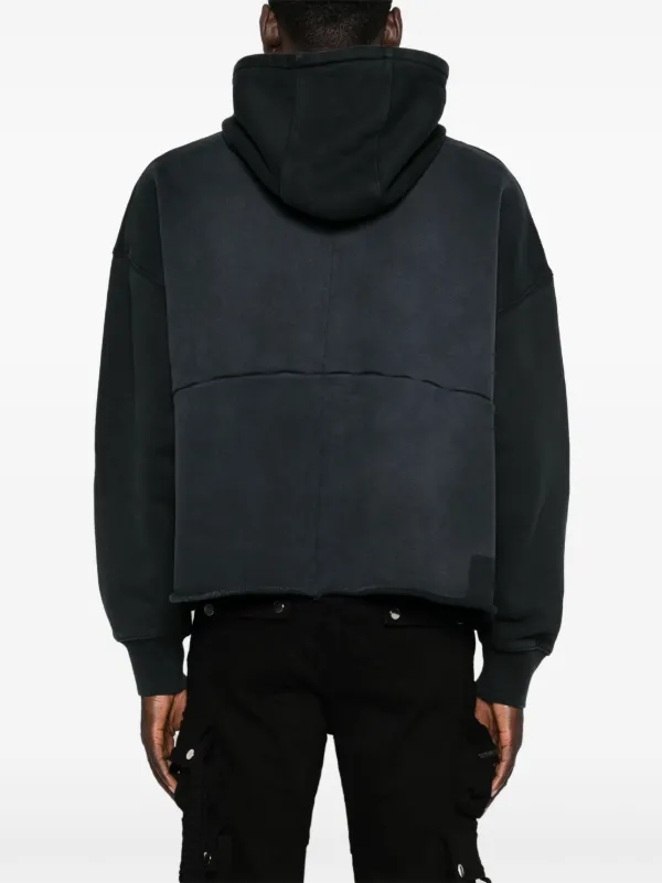 Purple Brand Shadow Wordmark Hoodie | Black | FARFETCH