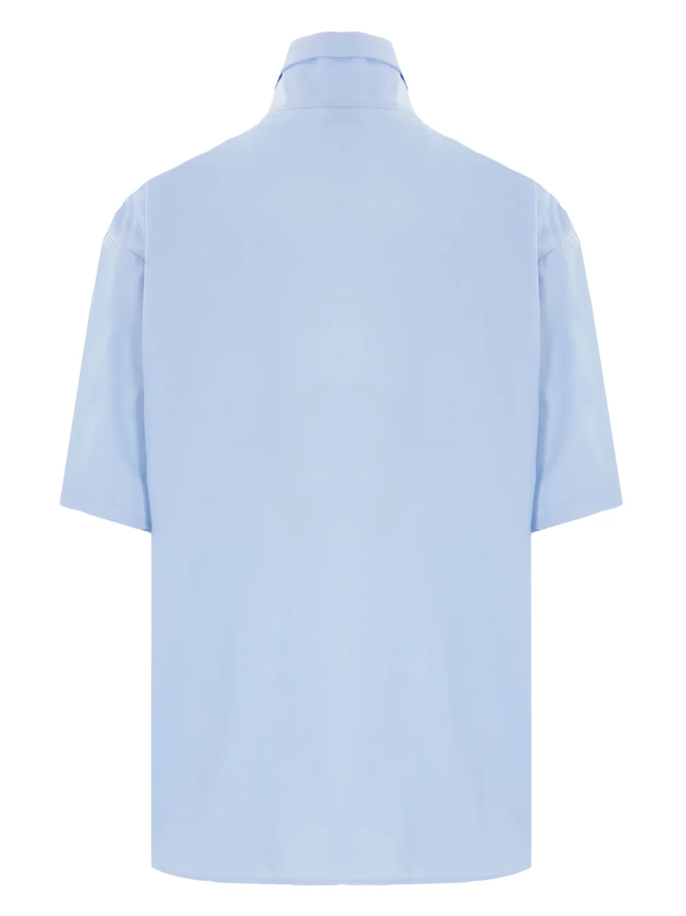 Bally logo-appliqué short-sleeve shirt - Blauw