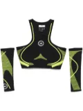 adidas by Stella McCartney ASMC TPA CR sports bra and sleeves set - Black