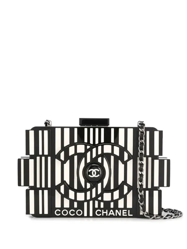 CHANEL Pre-Owned Barcode Boy Brick Lego Crossbody Bag | Black