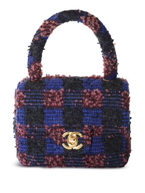 CHANEL Micro Classic Flap tweed handbag Women