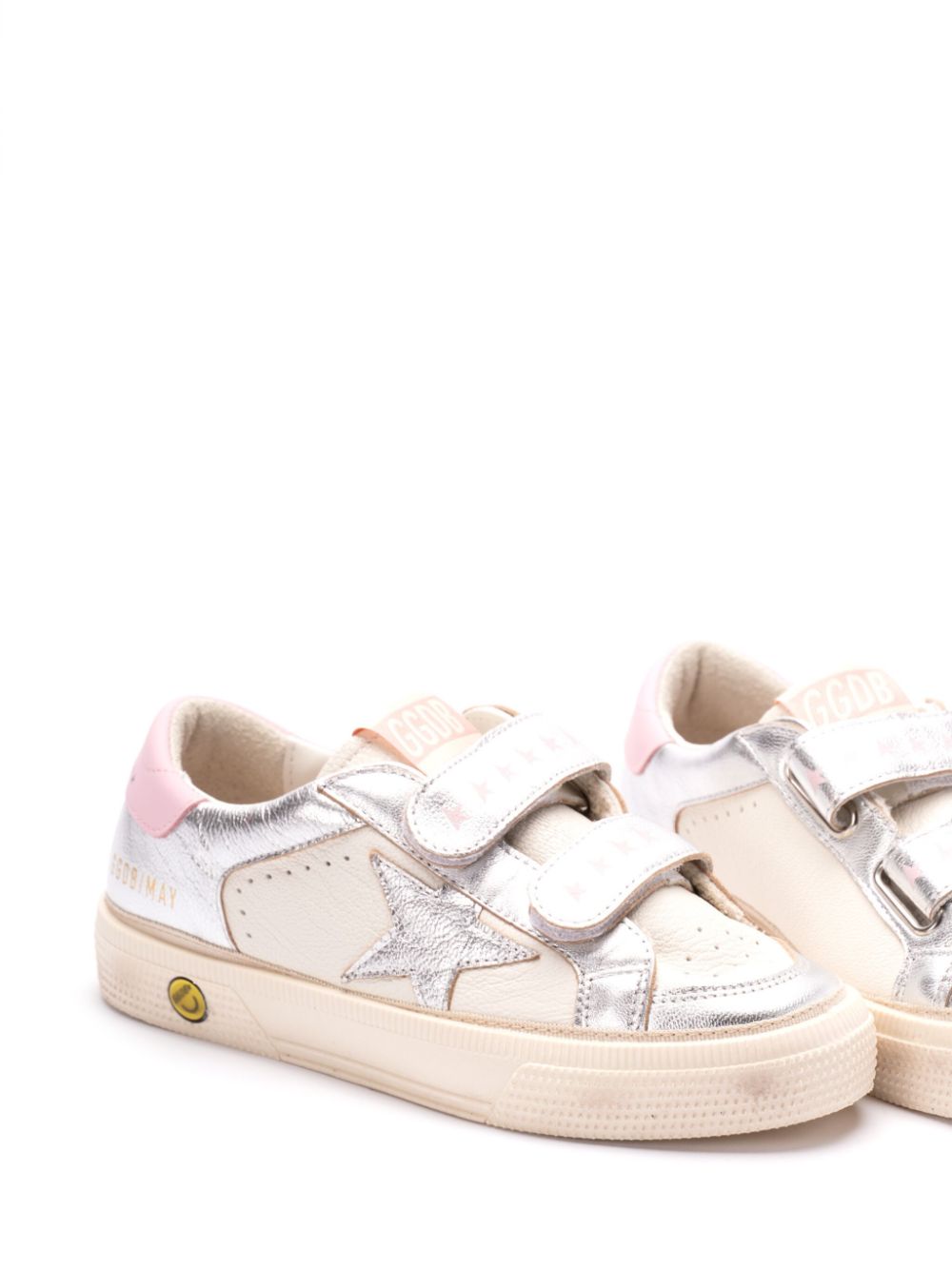 Golden Goose Kids May Star sneakers Zilver