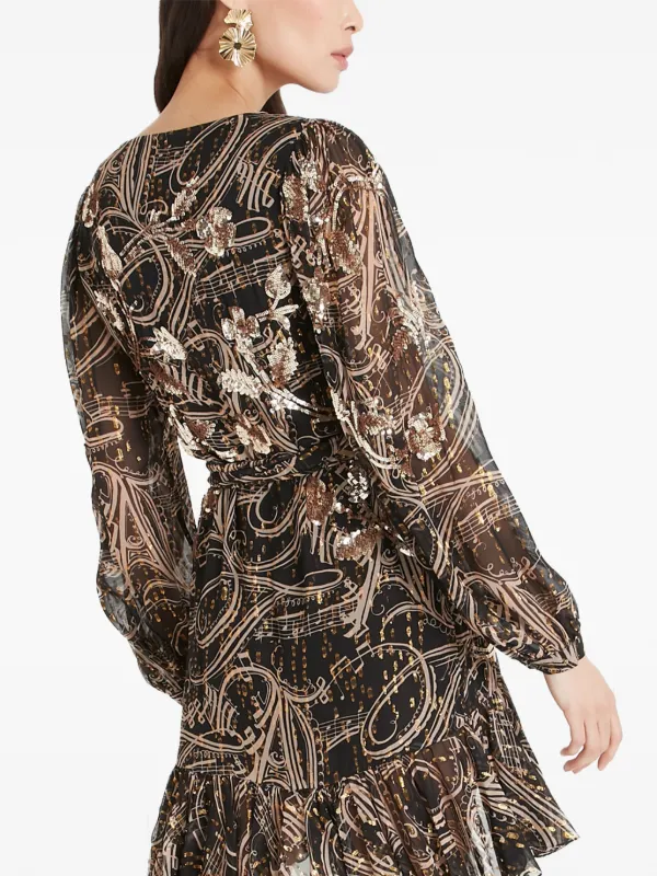 Temperley London Silvana Mini Dress Black FARFETCH NZ