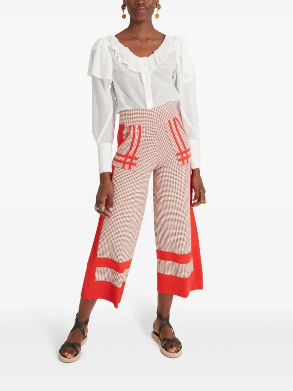 Temperley London Orelie ニットパンツ | レッド | FARFETCH JP 