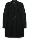 Zegna speckle texture coat - Black