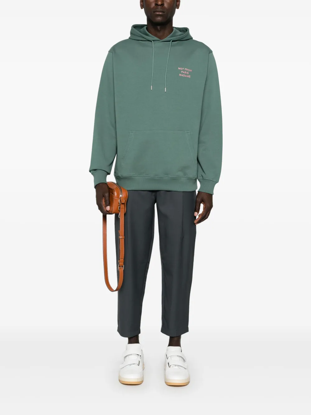 Drôle De Monsieur Le Slogan hoodie - Groen