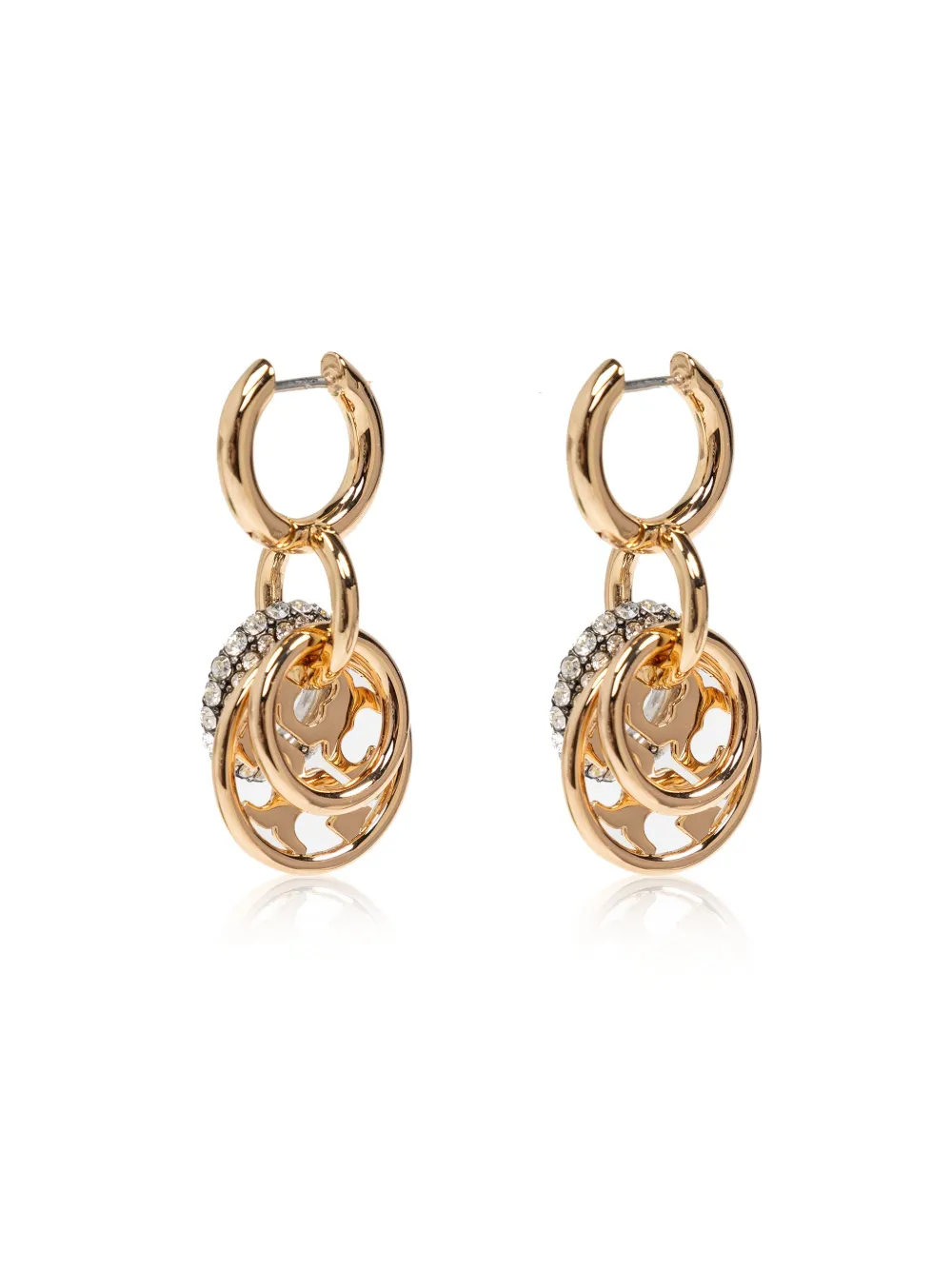 Cheap Tory Burch dropped hoop earrings Women