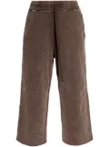 R13 cotton flared trousers - Brown
