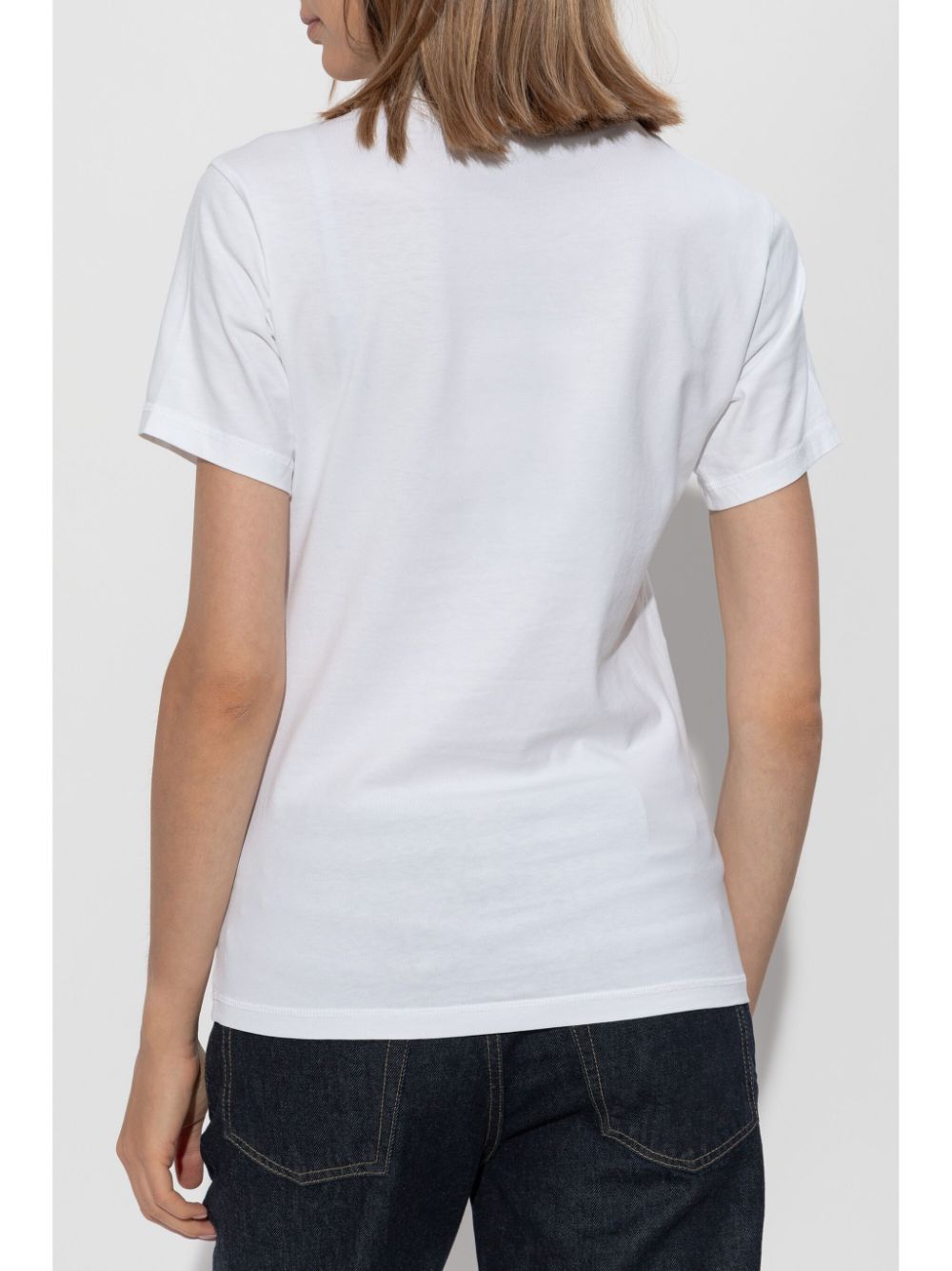 Shop Victoria Beckham Logo-print T-shirt In White