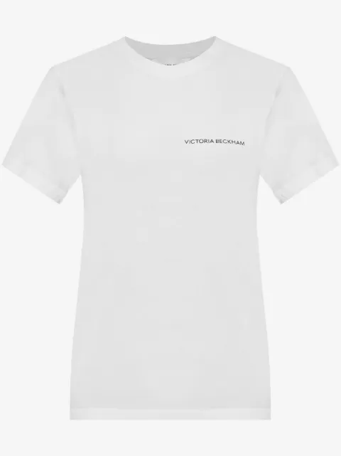 Victoria Beckham playera con logo estampado