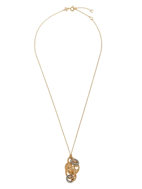 Tory Burch قلادة بدلاية شعار الماركة