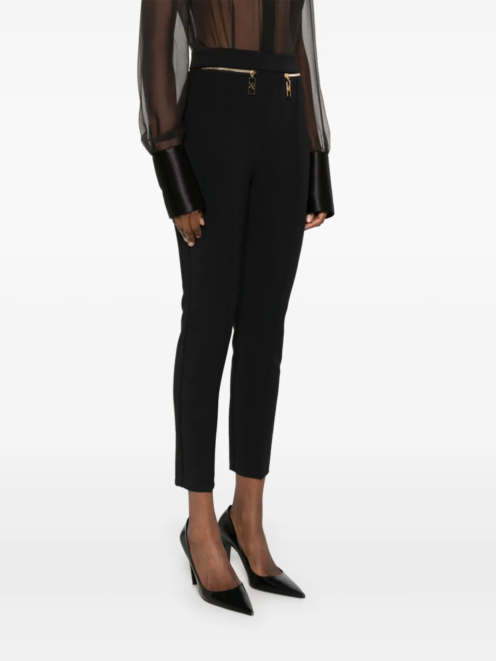 Elisabetta Franchi Straight broek Zwart
