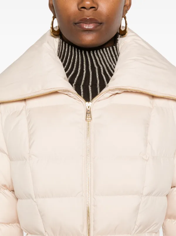Elisabetta Franchi Padded Jacket | Neutrals | FARFETCH GR