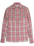 Golden Goose plaid shirt - Pink