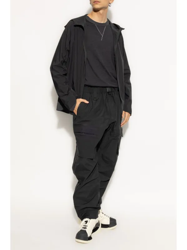 Y-3 08AW ラムレザーフーデッドジャケット-Black/M Y-3 フーデッドラムレザーブルゾン ブラック M （ボアフライト
