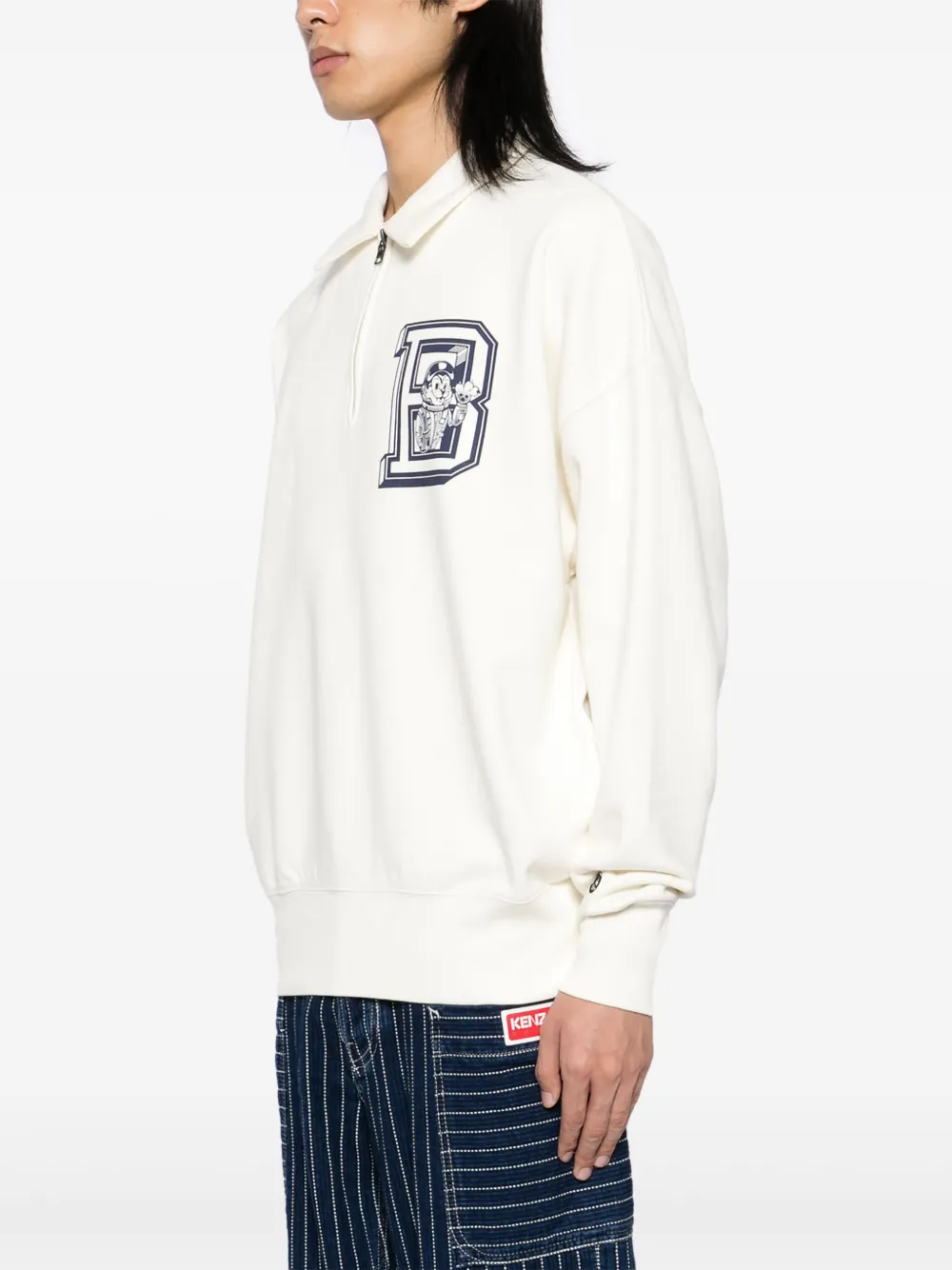 Billionaire Boys Club Sweater met logoprint Wit