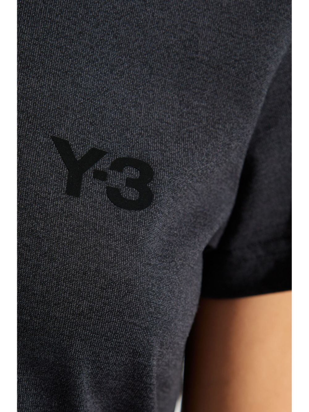 Shop Y-3 Logo-print T-shirt In Grey