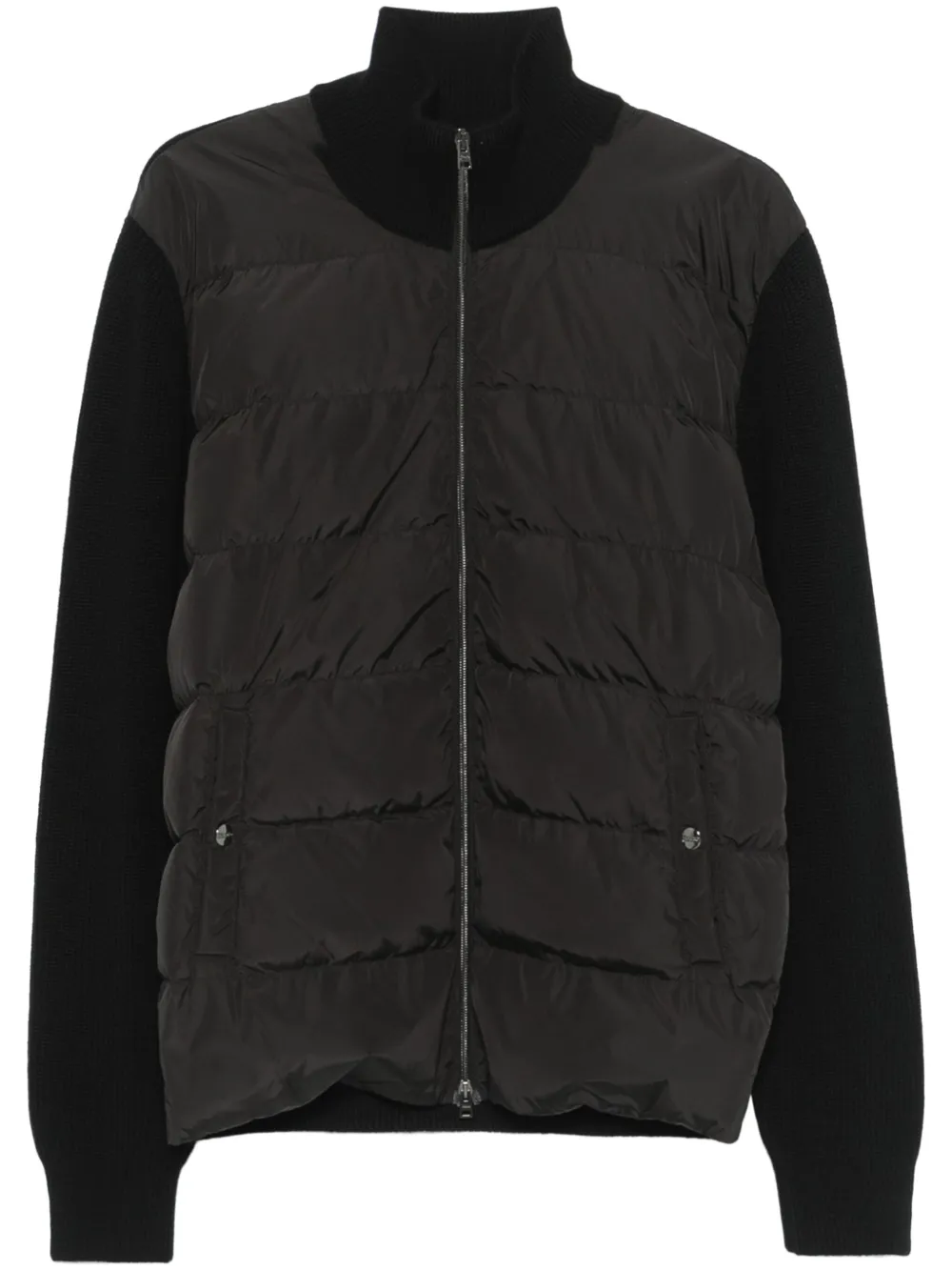Herno panelled bomber jacket Zwart