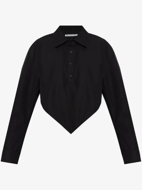 Alexander Wang pointed organic-cotton shirt