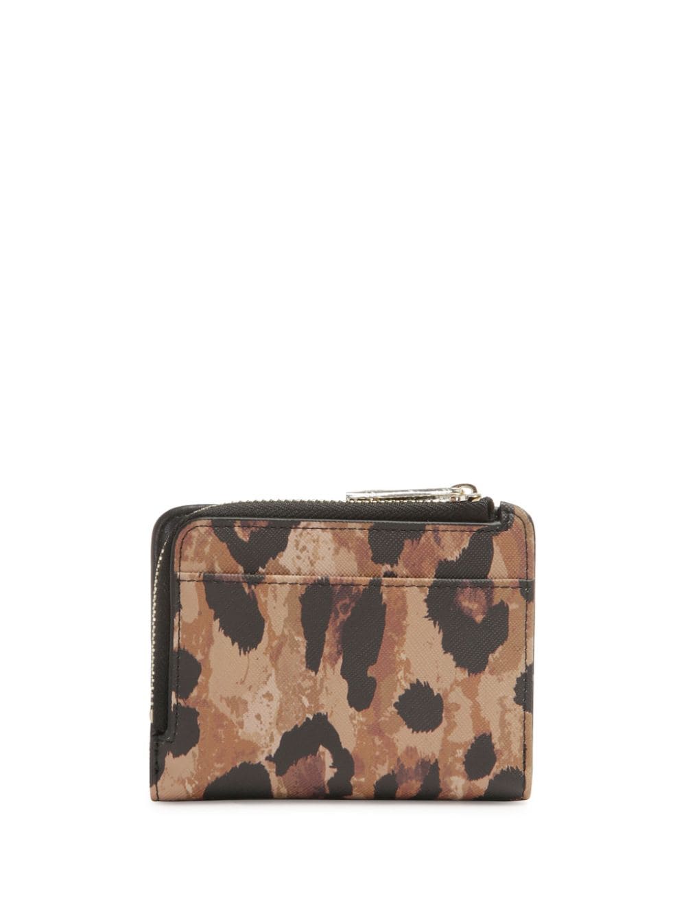 Shop Just Cavalli Leopard-print Wallet In Brown