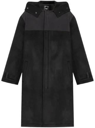 Y-3 フーデッド トレンチコート | ブラック | FARFETCH JP