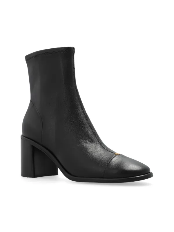 Tory Burch 70mm appliqué-logo Boots Black FARFETCH IN