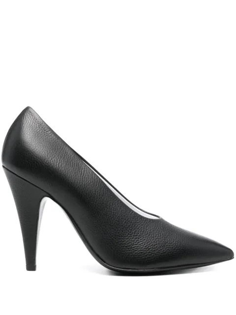 Moschino 100mm leather pumps